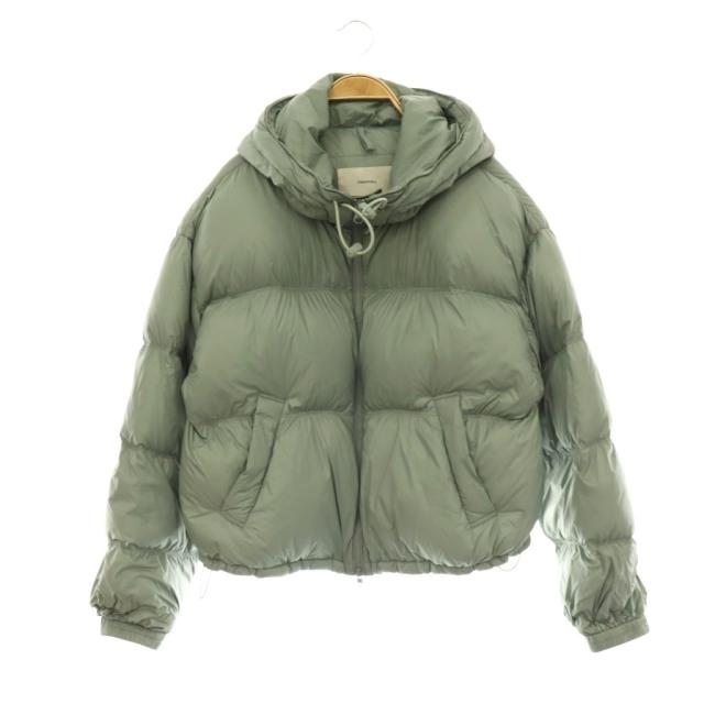 【中古】トゥデイフル TODAYFUL 12520004 25AW Ultralight Goose Jacket ダウンジャケット ジップアップ 36 グリーン