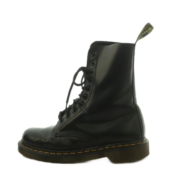 【中古】ドクターマーチン 1490 BEX W ZIP 10ホール ショートブーツ レザー 厚底 USM7 USL8 25.0cm 黒