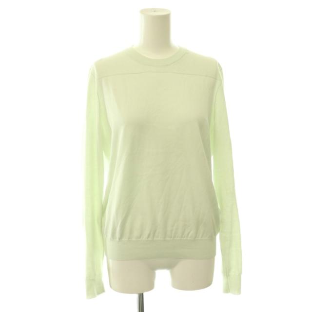 【中古】ジルサンダー JIL SANDER 26SS ファインセーター ニット カットソー クルーネック 長袖 34 ライトグリーン