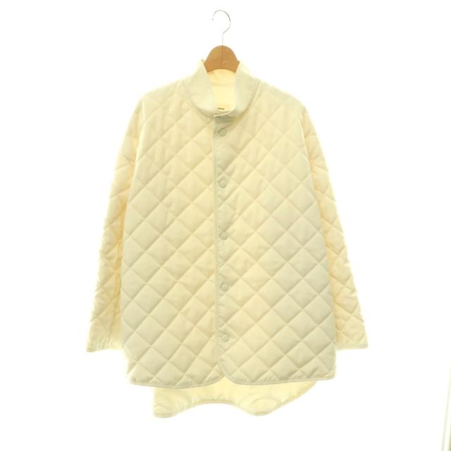 【中古】ザ リラクス THE RERACS SHORT QUILTING COAT コート キルティングコート ショート丈 アウター 36 白