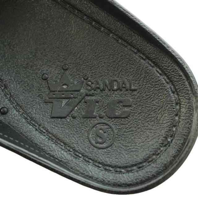 【中古】ブイアイシーサンダル V.I.Cサンダル コンチョフリンジサンダル S 黒 黒いこと /SS ■os ■SH レディース