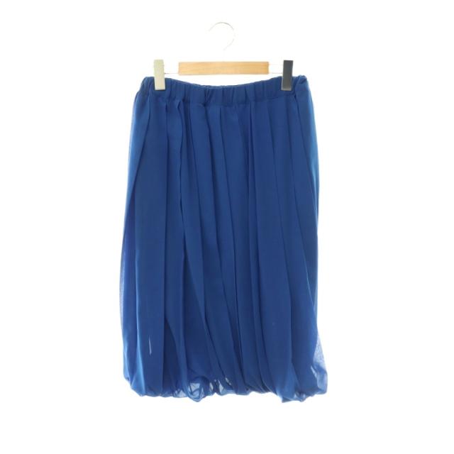 【中古】コムデ給仕 COMME des GARCONS GF-S036 AD2010 筋目スコート 軽気球スコート XS 青味 /ES