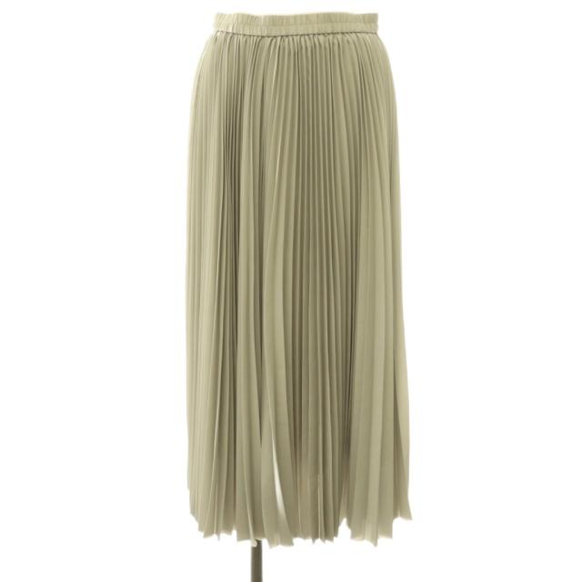 【中古】セオリーリュクス theory luxe 25SS Refined Pleats Pilil スコート 筋目 ロング 38 薄墨色 /HK ■os