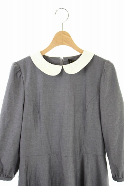 中古 フランシュリッペ Franche Lippee Black シスターワンピース 長袖 ロング M グレー Ao Os レディースの通販はau Pay マーケット ブランド古着のベクトル