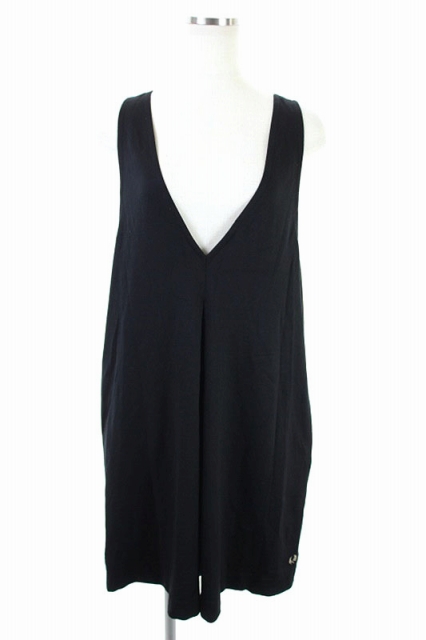 中古 フレッドペリー Fred Perry ワンピース ジャンパースカート ひざ丈 ノースリーブ 10 黒 Kn Osw レディースの通販はau Pay マーケット ブランド古着のベクトル