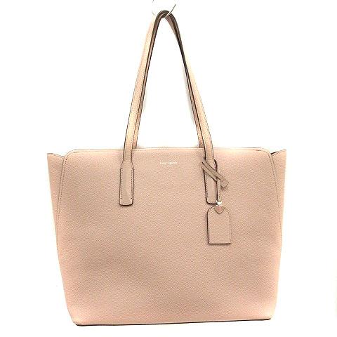 【中古】ケイトスペード バッグ トート ハンド レザー ロゴ MARGAUX マルゴー ピンク PXRUA226 /SR ■SH レディース