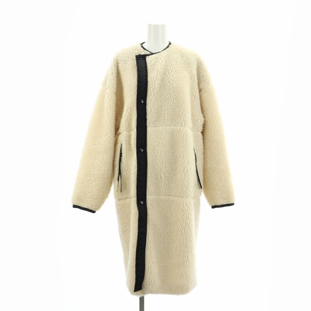 中古】ハイク HYKE FAUX SHEARLING COAT コート ボア ノーカラー ...