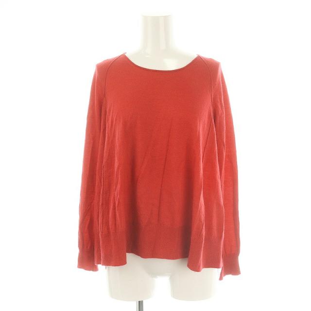 【中古】ドゥロワー Drawer シルクカシミヤニット セーター 長袖 2 赤 レッド /ES ■OS レディースの通販は