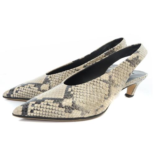 【中古】ブレンタ ミュール パンプス ストラップ ポインテッドトゥ 36.5 23.5cm べージュ /SR4 レディースの通販は 6,864円