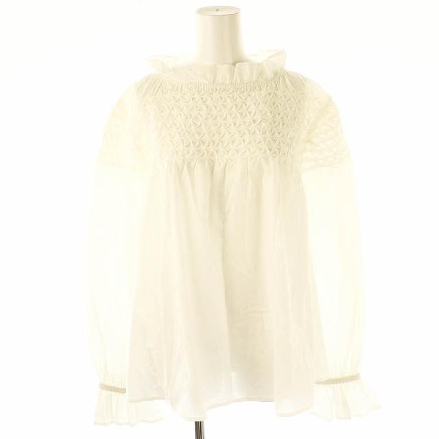 【中古】マーレット Merlette MAJORELLE BLOUSE ブラウス プルオーバー M ホワイト /DF ■OS レディース