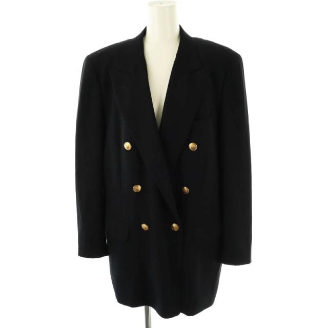 アクアスキュータム】ダブル テーラードジャケット 紺ブレ 金ボタン 11