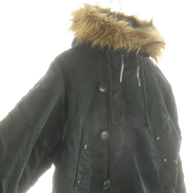 アルファ N-3B パーカー ジャケット US Mサイズ ブラック 中古美品 ALPHA アルファ N-3B USサイズ ミリタリージャケット寒冷地