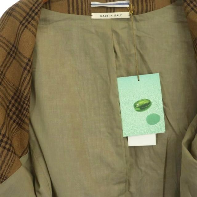 【中古】クリスタセヤ 23SS LINEN COLLARLESS CROPPED JACKET リネン カラーレス クロップド ジャケット ジャケット S_2