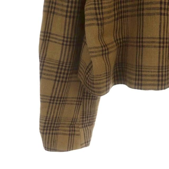 【中古】クリスタセヤ 23SS LINEN COLLARLESS CROPPED JACKET リネン カラーレス クロップド ジャケット ジャケット S_4