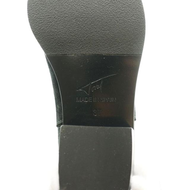【中古】トラル TORAL ウエスタンブーツ ミドルブーツ スエード 37 黒 ブラック /SS ■OS レディース_7