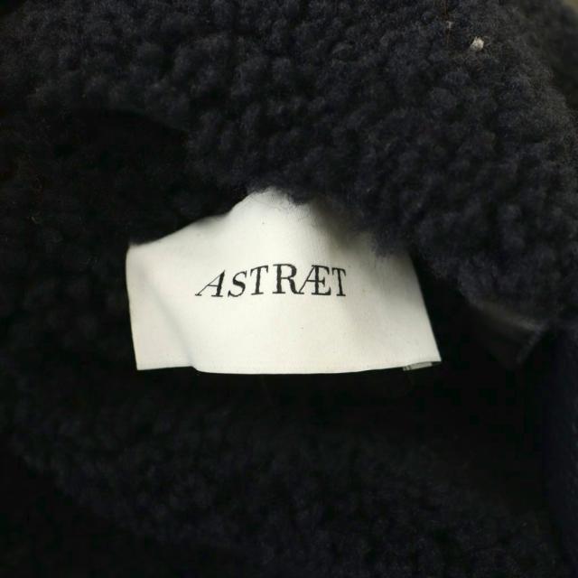 【中古】アストラット ASTRAET ムートンコート リバーシブル アウター ボア 1 ブラック 黒 /CX ■OS レディース_7