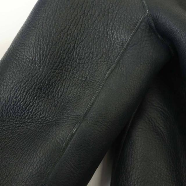 【中古】アストラット ASTRAET ムートンコート リバーシブル アウター ボア 1 ブラック 黒 /CX ■OS レディース_8