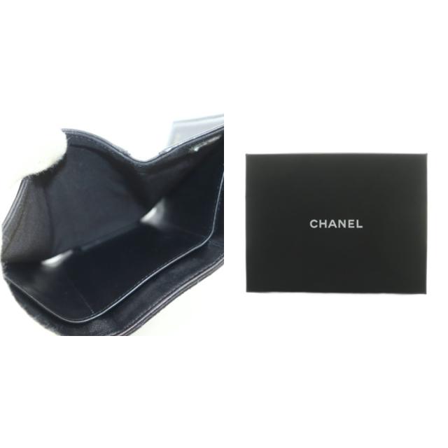【中古】シャネル マトラッセ スモールフラップウォレット 三つ折り財布 コンパクト ココマーク ロゴ 31番台 黒_7