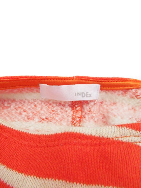 中古 インデックス Index ワンピース ミニ 長袖 ラウンドネック ボーダー 裏起毛 M オレンジ Yh35 レディースの通販はau Pay マーケット ブランド古着のベクトル