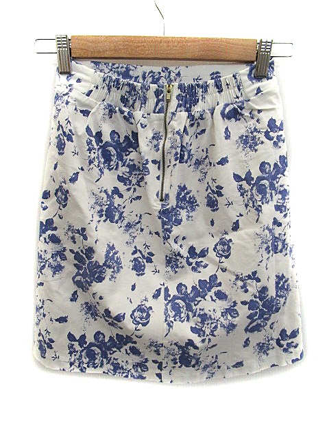 中古 マジェスティックレゴン Majestic Legon Amelier スカート 台形 ミニ 花柄 F ホワイト ブルー レディースの通販はau Pay マーケット ブランド古着のベクトル