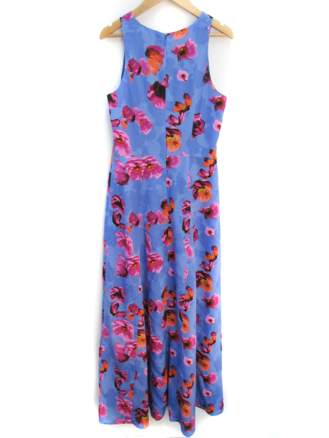 中古 バナナリパブリック ワンピース フレア ロング丈 マキシ丈 ノースリーブ 切替 花柄 0 青 ピンク レディースの通販はau Pay マーケット ブランド古着のベクトル