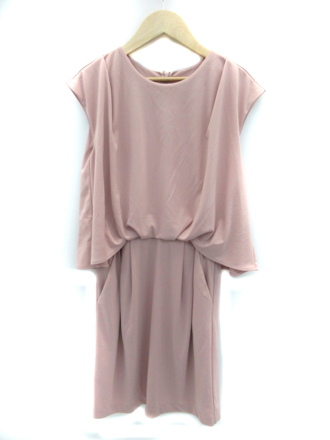 中古 エニィスィス エニシス Anysis ワンピース フレア ラウンドネック ノースリーブ ひざ丈 1 ピンク レディースの通販はau Pay マーケット ブランド古着のベクトル