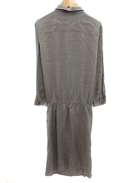 中古 ドゥクラッセ Doclasse ワンピース シャツ ロング 長袖 無地 9 グレージュ Ns21 レディースの通販はau Pay マーケット ブランド古着のベクトル