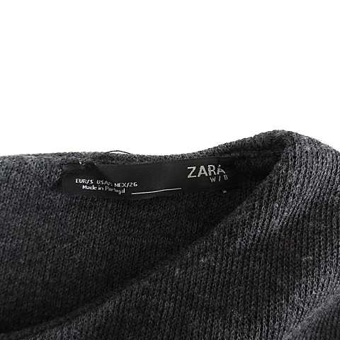 中古 ザラ Zara ワンピース ニット ミニ ラウンドネック 長袖 S ダークグレー Ns9 レディースの通販はau Pay マーケット ブランド古着のベクトル