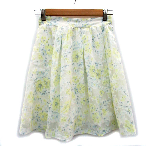 中古 パターンフィオナ Pattern Fiona スカート プリーツ ひざ丈 花柄 S マルチカラー ホワイト 白 レディースの通販はau Pay マーケット ブランド古着のベクトル