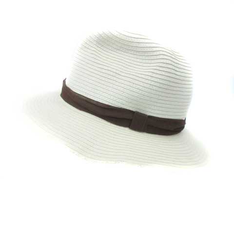 中古 アクアガール 帽子 ハット 中折れ 麦わら ストローハット リボン クリーム 茶 ブラウン Sm30 レディースの通販はau Pay マーケット ブランド古着のベクトル