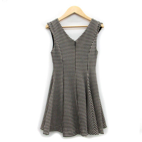 中古 スナイデル Snidel ワンピース ノースリーブ ミニ丈 Vネック ギンガムチェック柄 0 ホワイト 白 レディースの通販はau Pay マーケット ブランド古着のベクトル