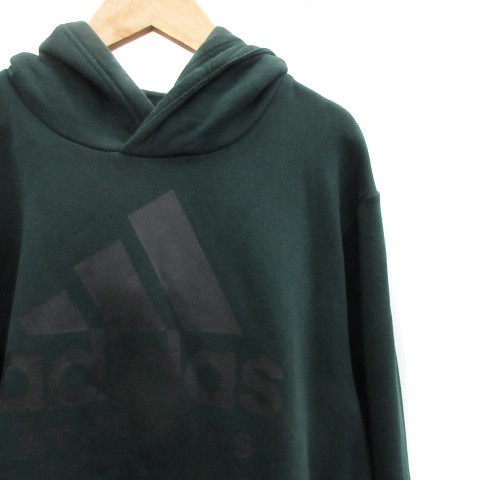 中古 アディダス Adidas パーカー プルオーバー 長袖 ロゴプリント L 緑 グリーン 黒 ブラック Ys33 メンズの通販はau Pay マーケット ブランド古着のベクトル