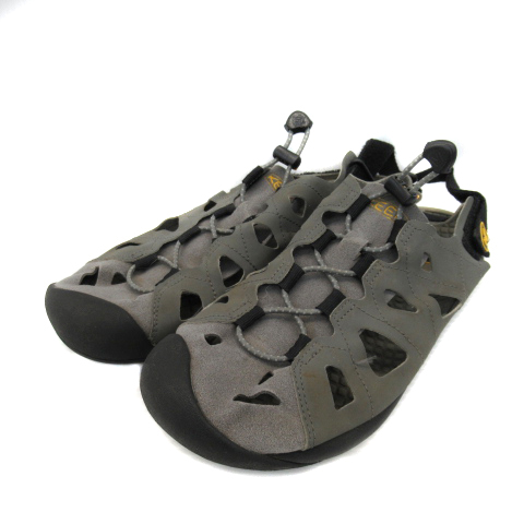 中古 キーン Keen アウトドア サンダル ウォーターシューズ フェイクレザー スエード調 26 グレー Yk42 メンズの通販はau Pay マーケット ブランド古着のベクトル