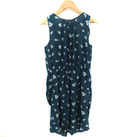 中古 レベッカテイラー ワンピース ひざ丈 ノースリーブ Vネック 花柄 2 ブルーグリーン レディースの通販はau Pay マーケット ブランド古着のベクトル