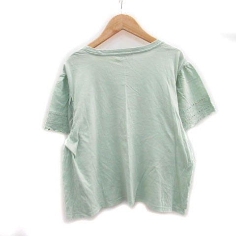 ZARA - 新品タグ ZARA コットンレース ブラウス XS グリーンの