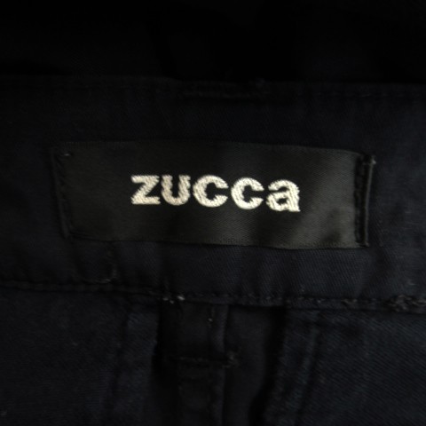 中古】ズッカ zucca ストレートパンツ ロング丈 無地 ボタンフライ S