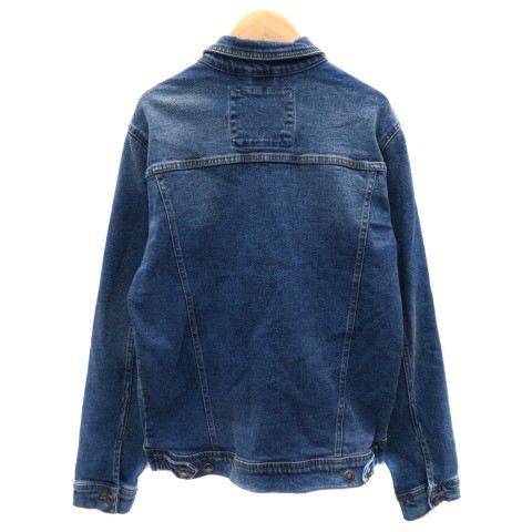 中古】ザラ ZARA デニムジャケット Gジャン ジージャン ミドル丈 無地