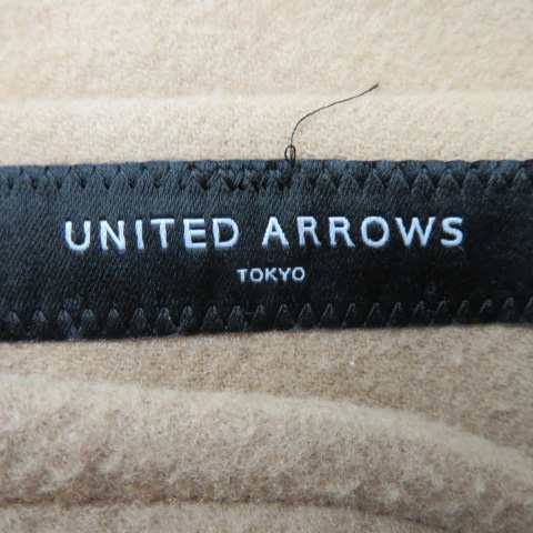 UNITED ARROWS ユナイテッドアローズ コート ダッフルコート アウター オフホワイト 白 36(S) ロング フード ウール おしゃれ シンプル 無地 【レディース】