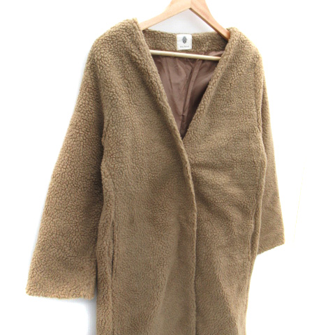 美品 ブージュルード撥水ロングコート 38 Bou Jeloud