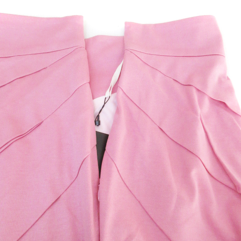 【中古】未使用品 ノーベスパジオ NOVESPAZIO タイトスカート ロング丈 無地 38 M ピンク /FF45 レディース