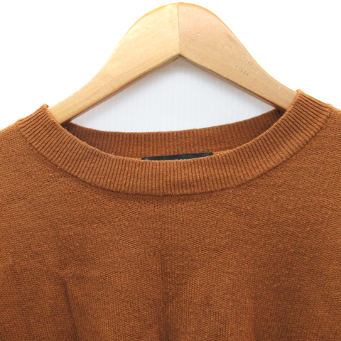 中古】エモダ EMODA ニット セーター 長袖 ラウンドネック F 茶