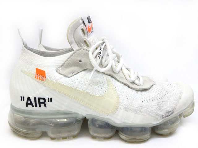 【中古】ナイキ×オフホワイト エアヴェイパーマックスフライニット THE10 AIR VAPORMAX FK スニーカー 27.5 ☆AA★｜au  PAY マーケット