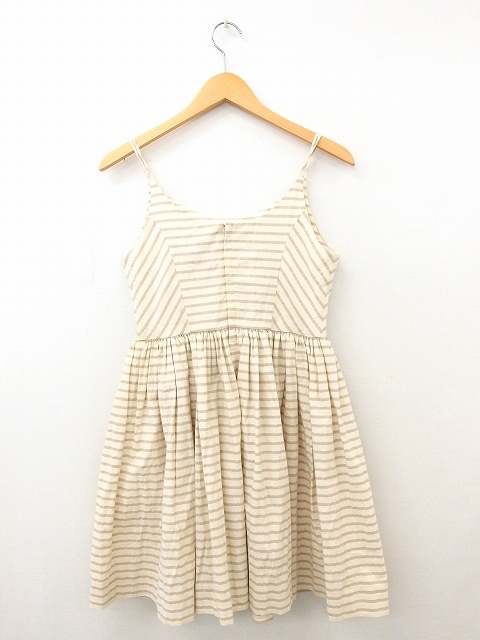 中古 ラグナムーン Lagunamoon ワンピース キャミソールワンピース ミニ フレア 綿 コットン ボーダー M ブラウン 茶の通販はau Pay マーケット ブランド古着のベクトル