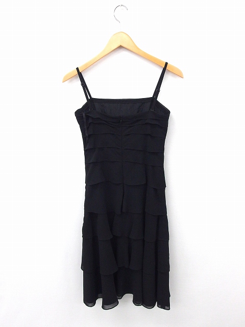 中古 ダナキャランニューヨーク Dkny ワンピース キャミソール ティアード 無地 シンプル ひざ丈 2 ブラック 黒 Ft9の通販はau Pay マーケット ブランド古着のベクトル