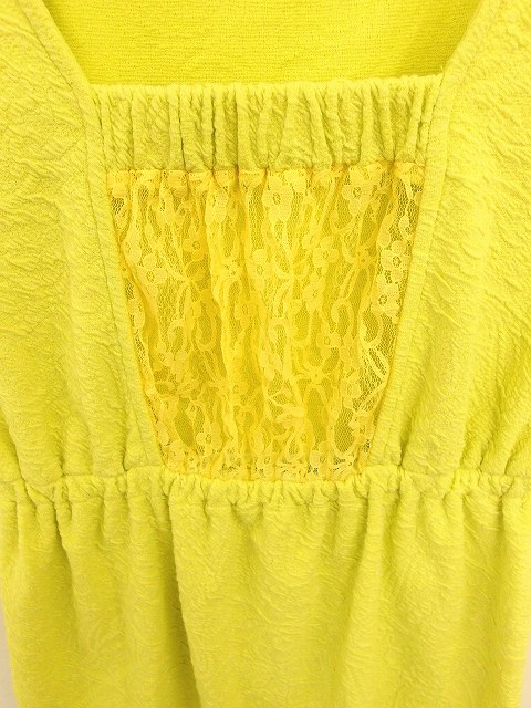 中古 マーキュリーデュオ Mercuryduo ワンピース チュニック レース ノースリーブ F 黄緑 ライトグリーン Tt13 レディースの通販はau Pay マーケット ブランド古着のベクトル