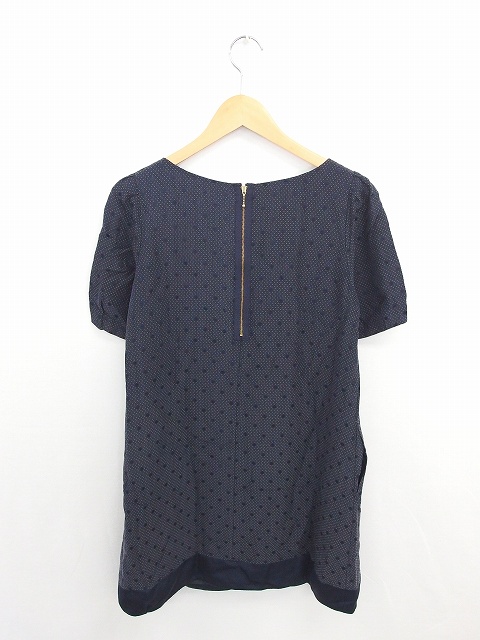 中古 ミミ ロジャー Mimi Roger ワンピース ひざ丈 水玉 ドット バックファスナー 半袖 1 紺 ネイビー Tt48 レディースの通販はau Pay マーケット ブランド古着のベクトル