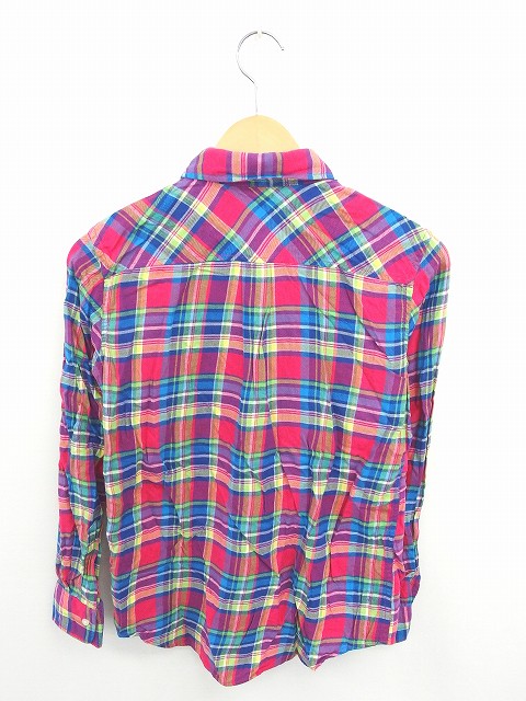 中古 ユニクロ Uniqlo シャツ ブラウス チェック 綿 コットン 長袖 S 赤 青 レッド ブルー Tt26 レディースの通販はau Pay マーケット ブランド古着のベクトル