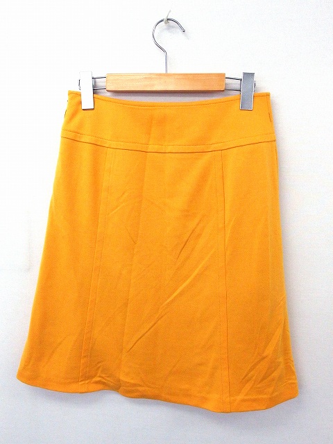 中古 ナチュラルビューティーベーシック Natural Beauty Basic スカート フレア 無地 シンプル ひざ丈 ジップ S イエロー の通販はau Pay マーケット ブランド古着のベクトル