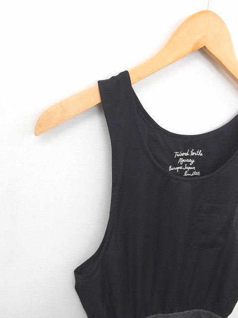 中古 マウジー Moussy ワンピース ひざ丈 切替 胸ポケット ノースリーブ 1 黒 灰 ブラック チャコールグレー Tt47の通販はau Pay マーケット ブランド古着のベクトル
