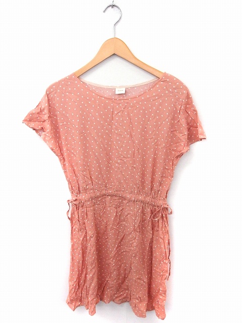 中古 テチチ Te Chichi ワンピース ドット フレンチスリーブ ひざ丈 M オレンジ Ft29 レディースの通販はau Pay マーケット ブランド古着のベクトル